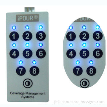 Blue LED digital membrane switches/membrane keypads